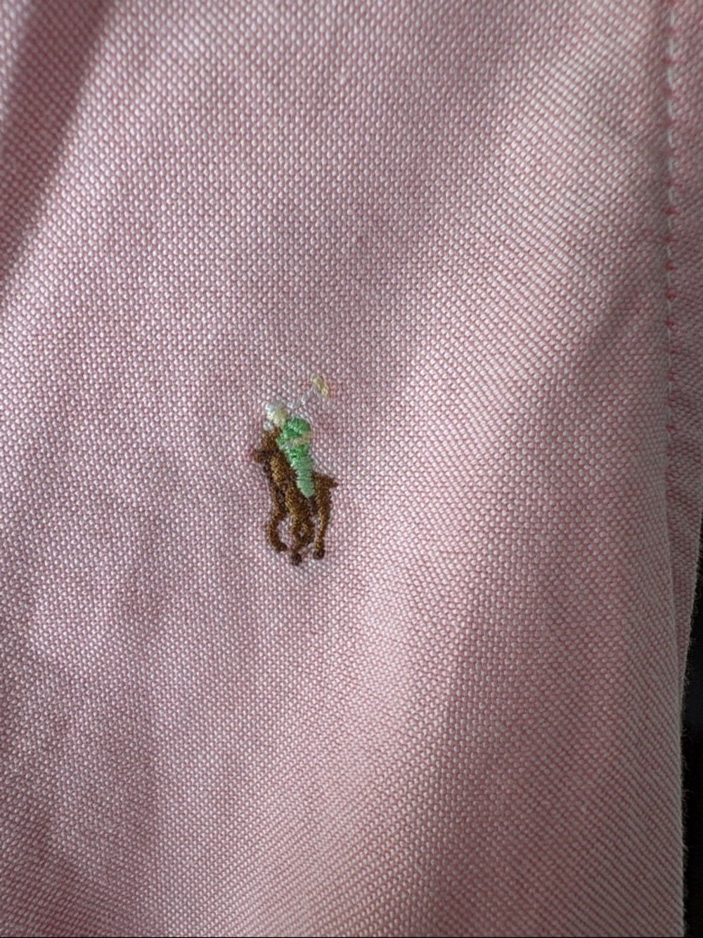 Ralph Lauren Pink Sleeveless Button-Front Shirt Dress with Striped Belt Sz 6 - Picture 3 of 5
